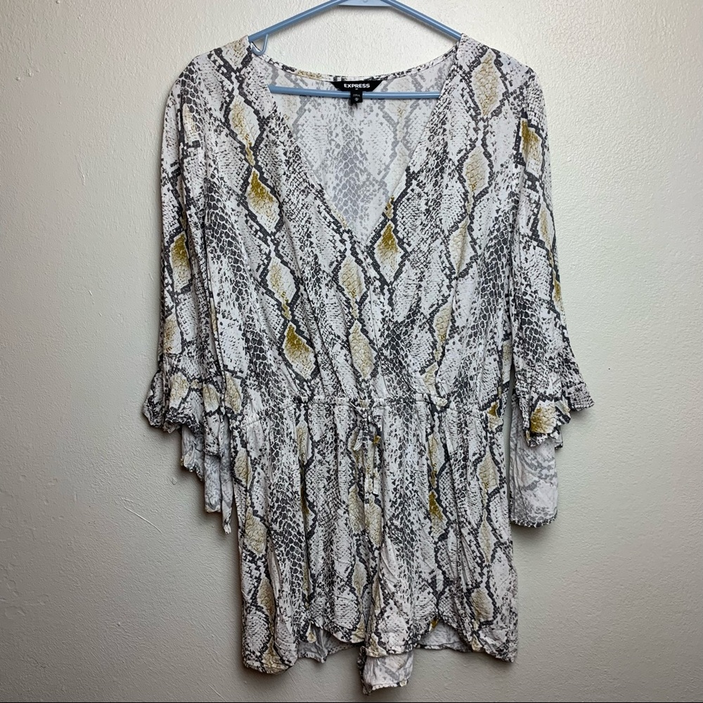 Express Snake Print Romper